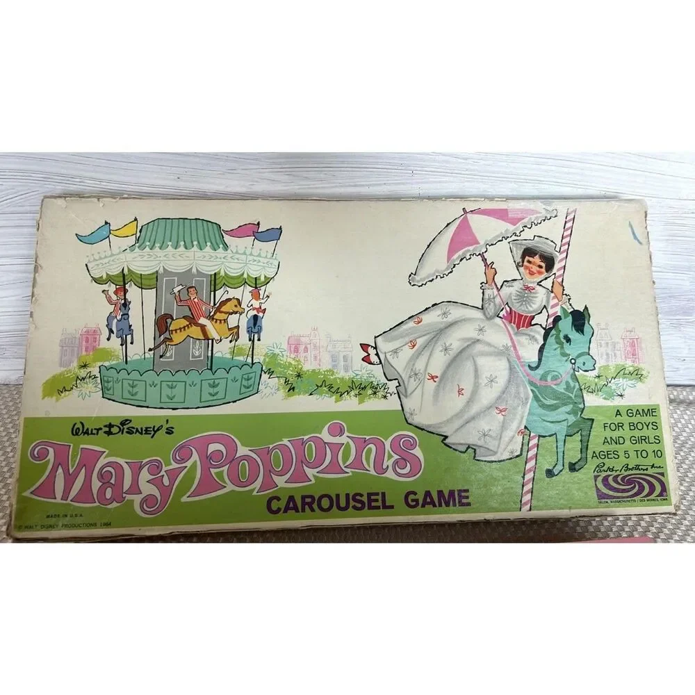 Replacement  Board  and Rule Vintage Wlat Disney Mary Poppins Game